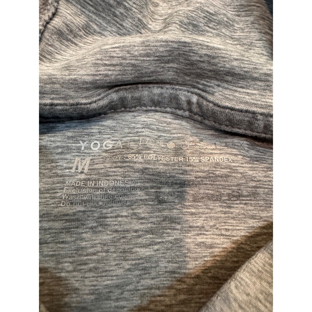 Yogalicious Gray Camo Cropped Hoodie Lightweight Athleisure Women's Medium NWOT - Picture 4 of 5